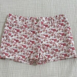 LOFT Women’s Floral Pink Trouser Shorts